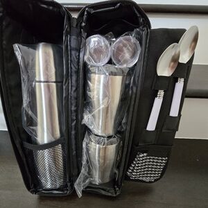 Leeds Stainless Steel Travel Utensil Set with Case